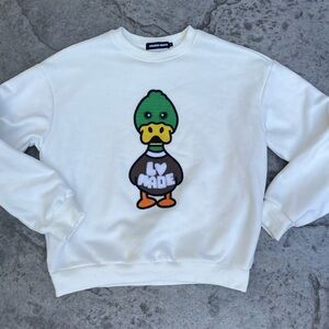 amanda whoo Aime Leon Dore White Duck Graphic Sweater